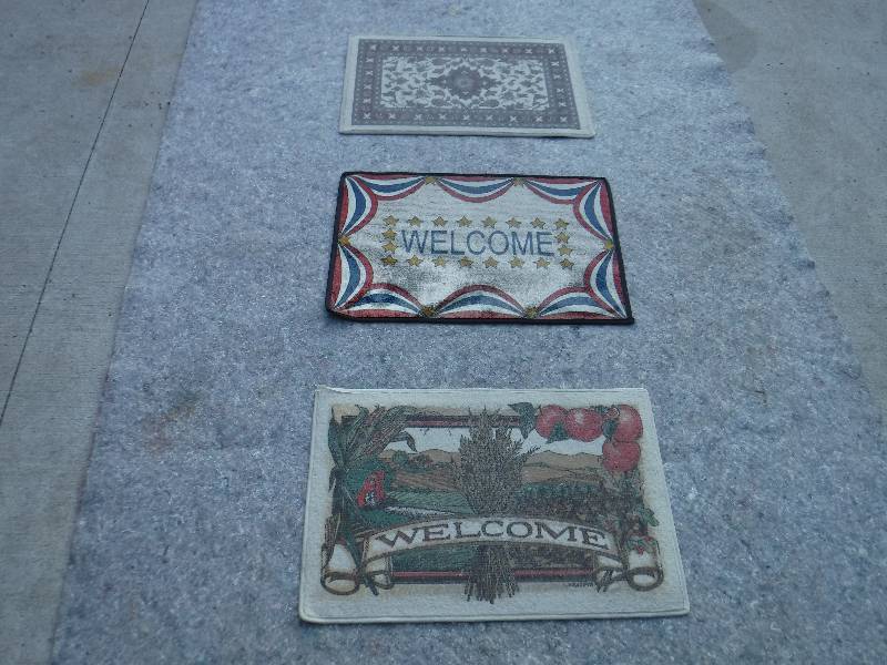 lot 8310 image: Door mat lot 8- includes 2 welcome mats
