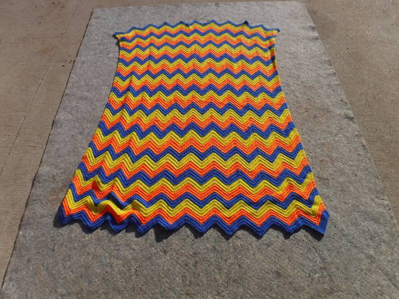 lot 8319 image: crocheted afgan