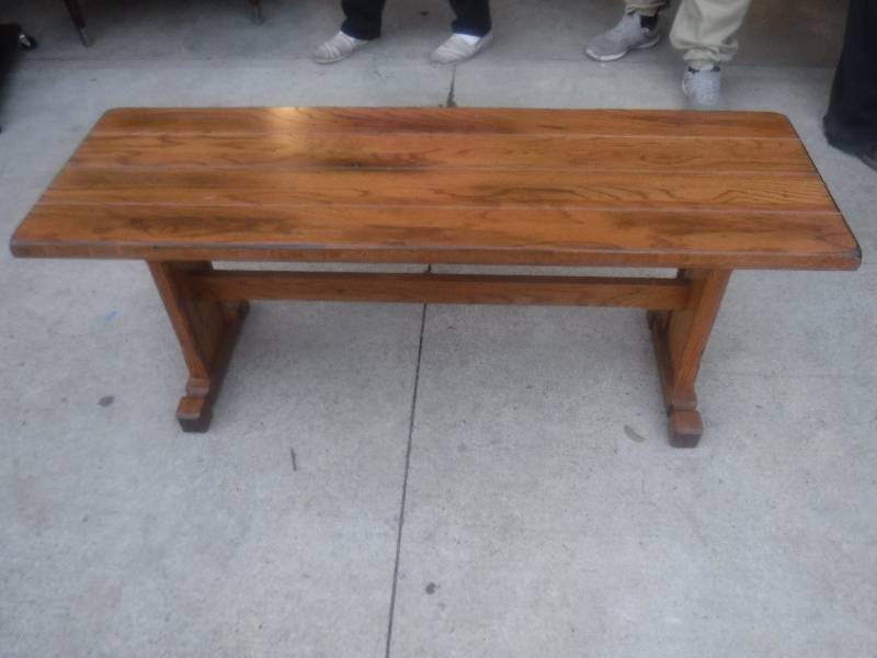 lot 2813 image: beautiful wood bench- Sunny Designs by Sedona