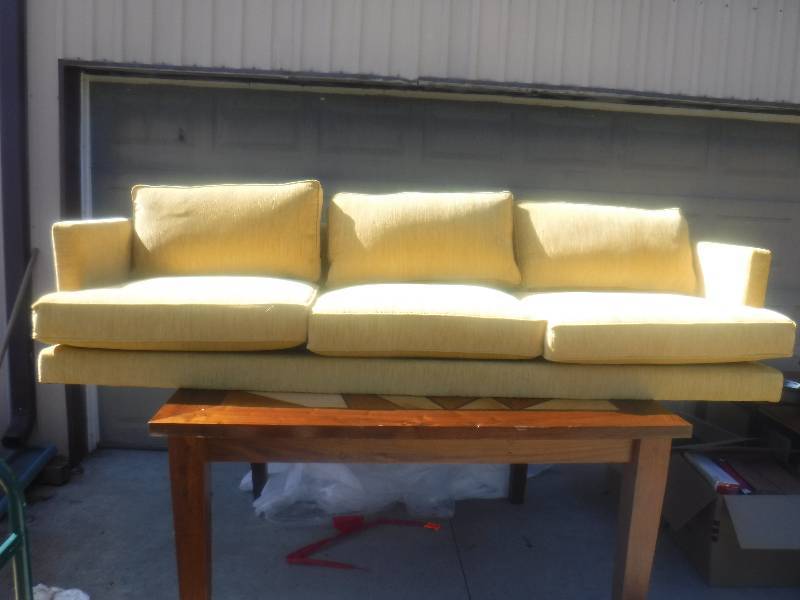 lot 2803 image: Very Nice Made for Stitch industries 8 foot long sofa couch- BRAND NEW