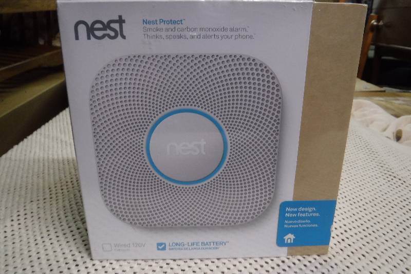 lot 4946 image: Nest smoke carbon monoxide detector- connects to you phone too