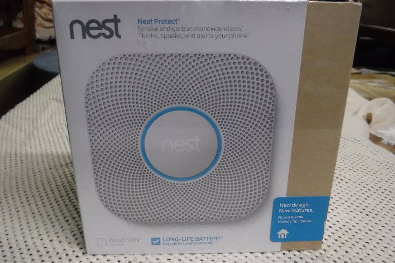 lot 4947 image: Nest smoke carbon monoxide detector- connects to you phone too