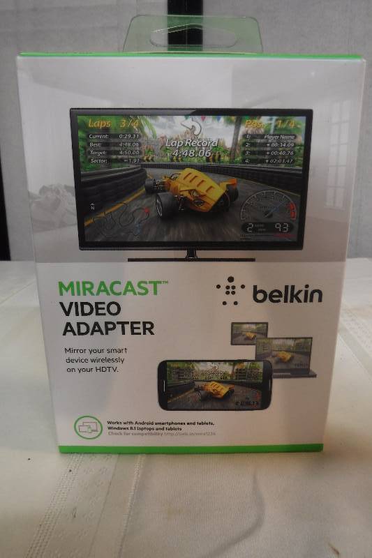 lot 4952 image: Belkin Mira Cast video adapter- new MSRP $59