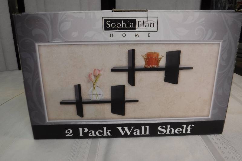 lot 4955 image: Sophia Elan 2 pack wall shelves