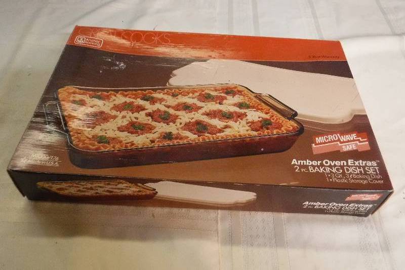 lot 4969 image: 3qt anchor and hocking glass baking dish- no lid