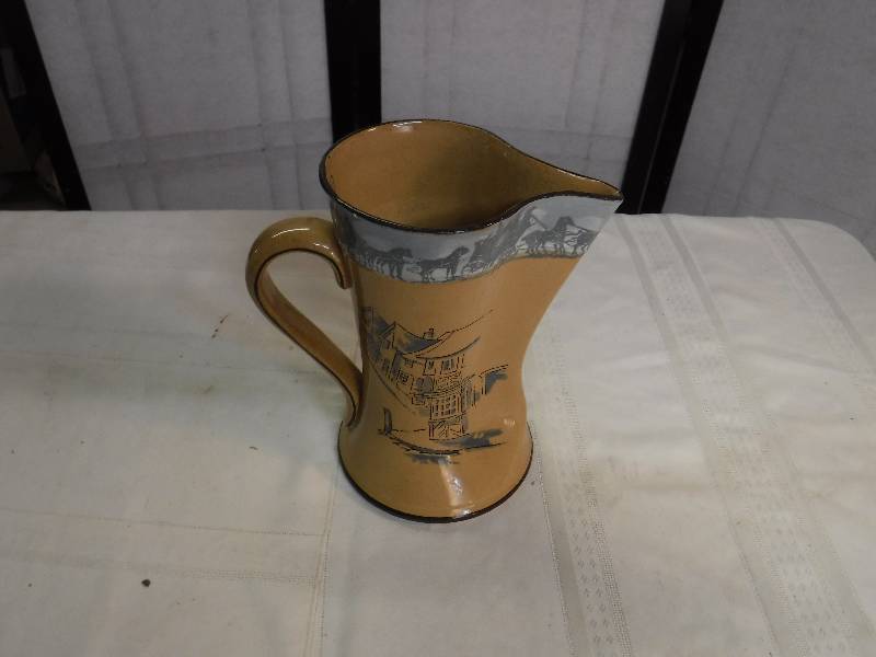 lot 6574 image: Royal Doulton- William Ye Driver old west scene pitcher