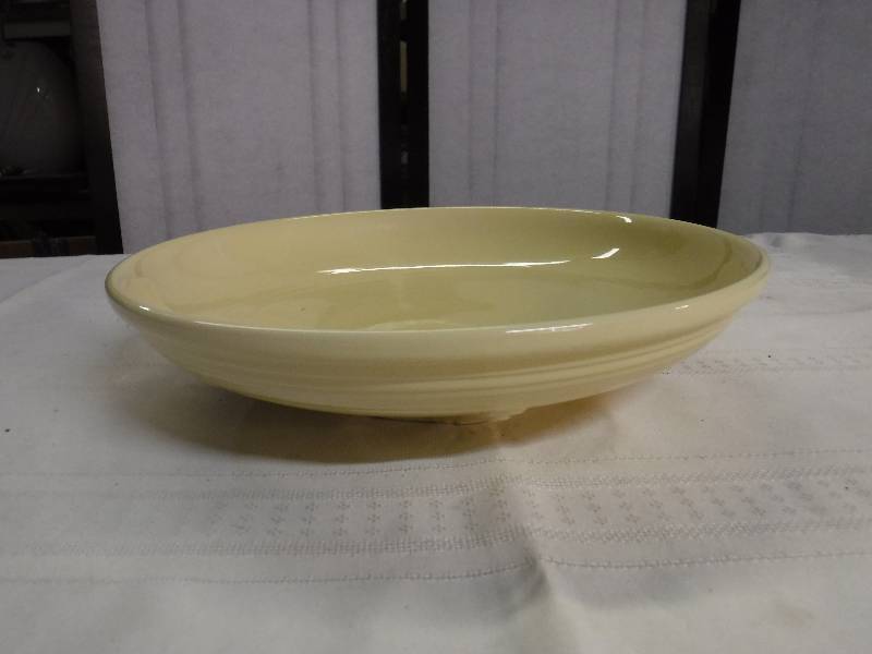 lot 6613 image: Yellow Fiesta bowl serving platter