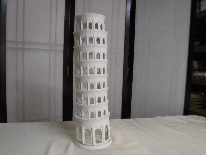 lot 6721 image: Leaning tower of Pisa art item