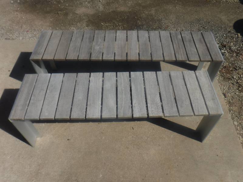lot 2819 image: Pair of benches
