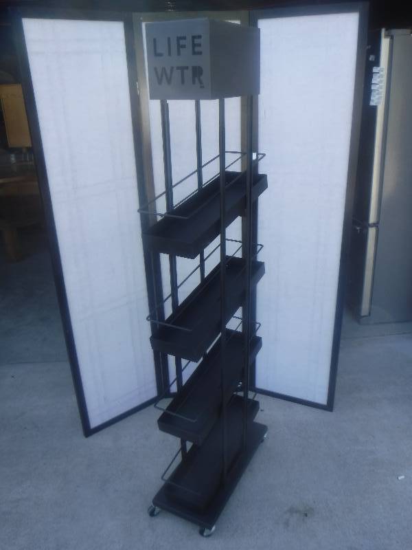 lot 2838 image: Brand new Life water display merchandiser wrack- rolls lot 9