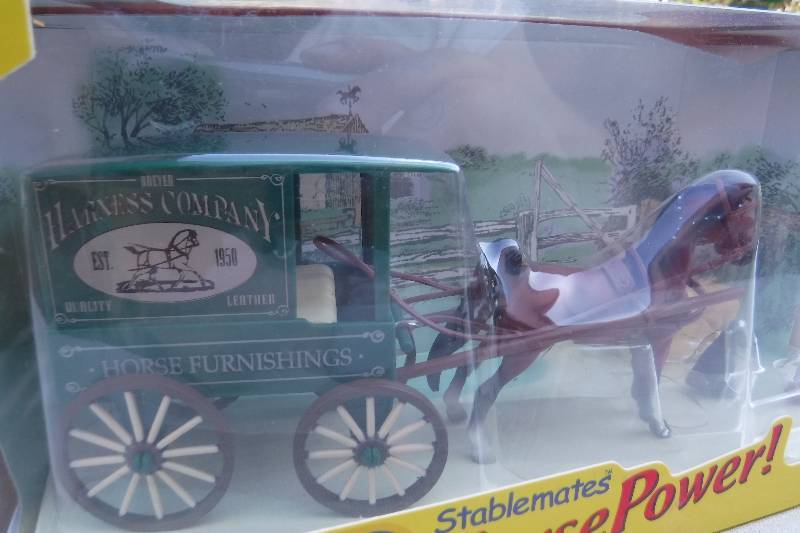 Breyer Stablemates Horse power Delivery wagon set | Baldwin City