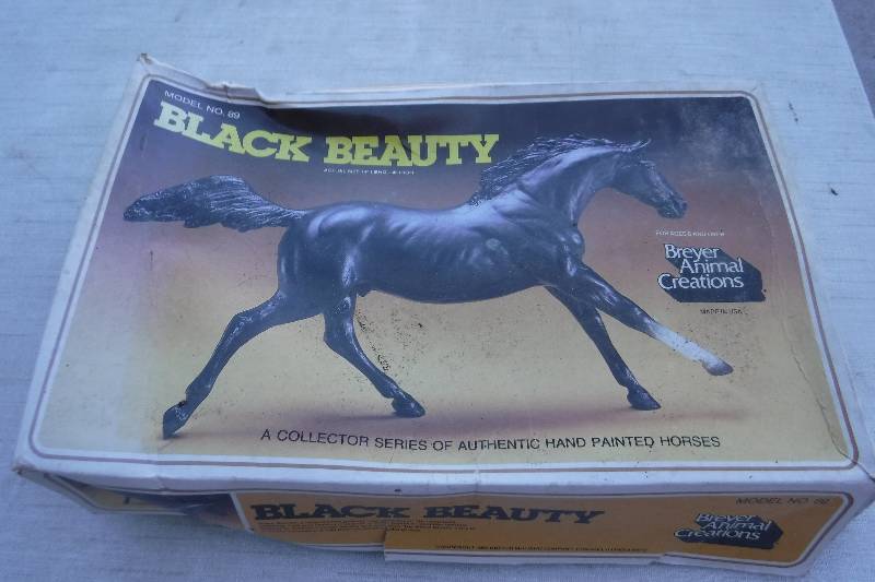 lot 7448 image: Breyer animal creations Black Beauty horse toy