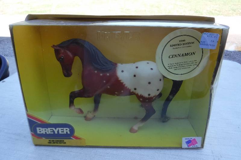 lot 7451 image: 1996 Breyer Limited Edition Cinnamon fancy Appaloosa mare horse toy