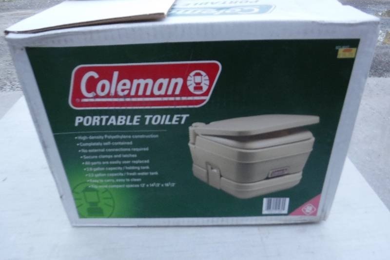 lot 7495 image: New in box Coleman portable camping toilet