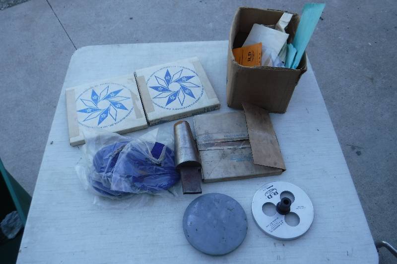 lot 7497 image: Star Diamond Industries Lapidary rock saw and polisher accessories
