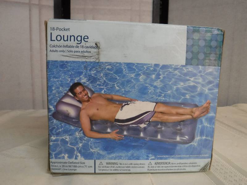 lot 9827 image: Pool lounger inflatable float