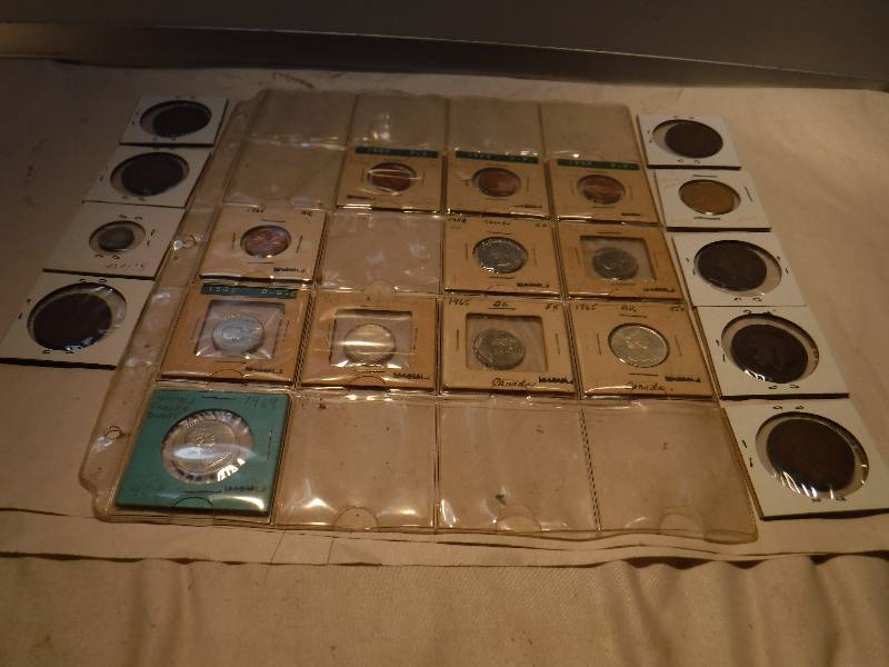 lot 9833 image: Coin collection- includes a silver dime