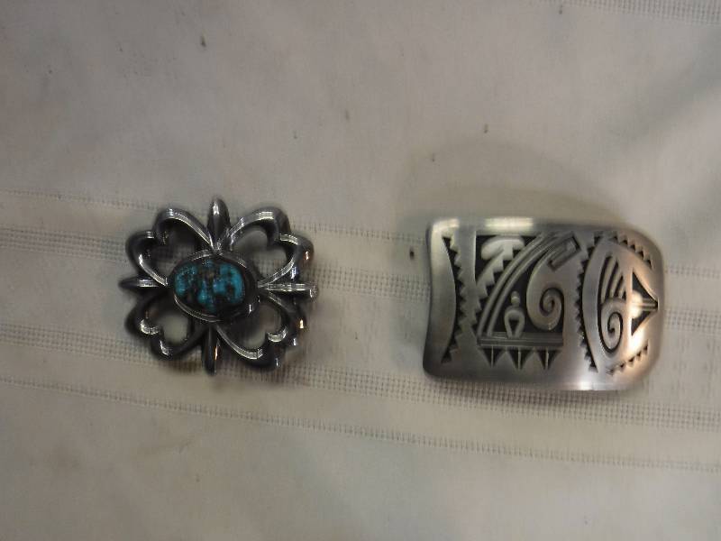 lot 6755 image: South west themed belt buckles