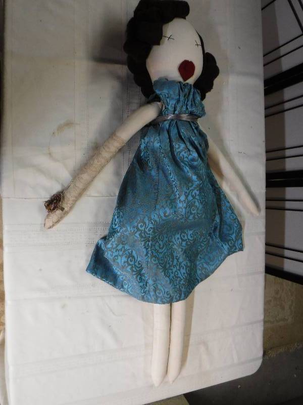 lot 6750 image: fabric doll
