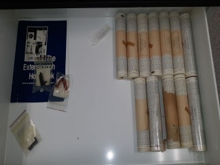 lot 7289 image: Assorted Drawers Items, Mixograph Paper, etc.