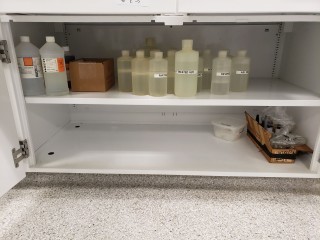 lot 7360 image: Contents of Cabinets (H20 Testing)