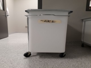 lot 7412 image: Rolling Food Storage Bin