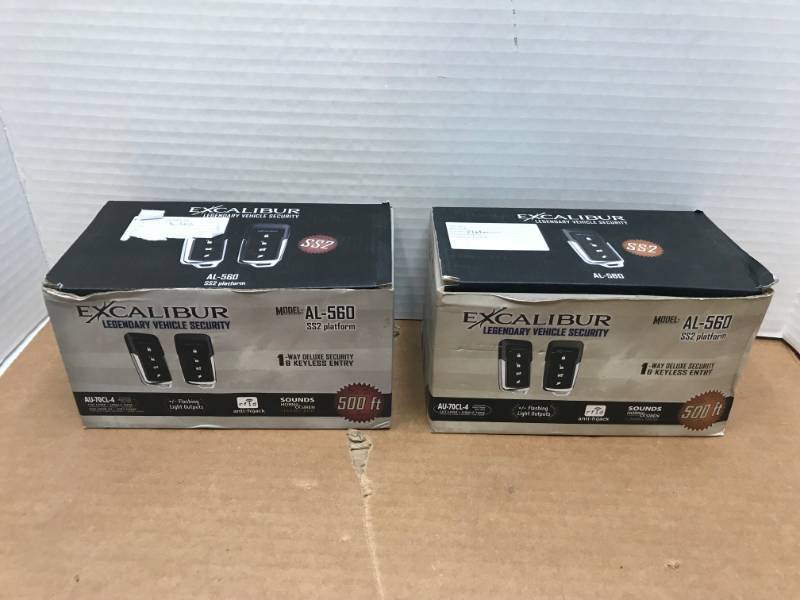 lot 3011 image: LOT OF 2 EXCALIBUR SECURITY CAR ALARM