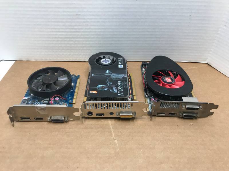 lot 3036 image: LOT OF VIDEO CARDS