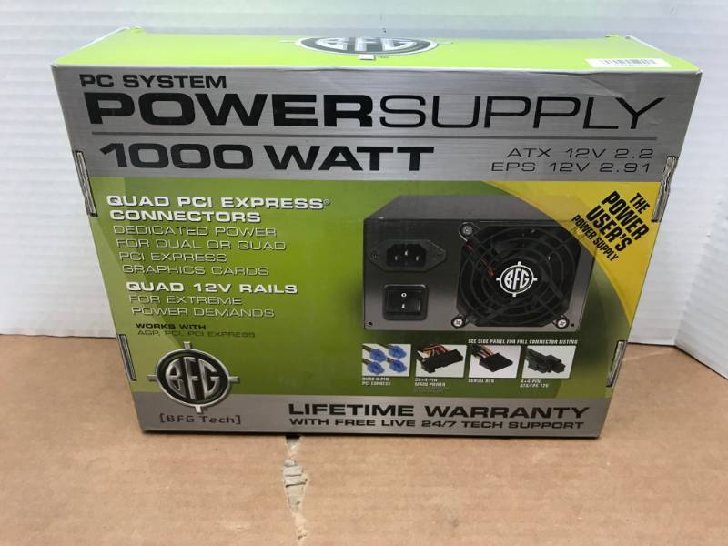 lot 3038 image: BFG 1000WATT POWER SUPPLY