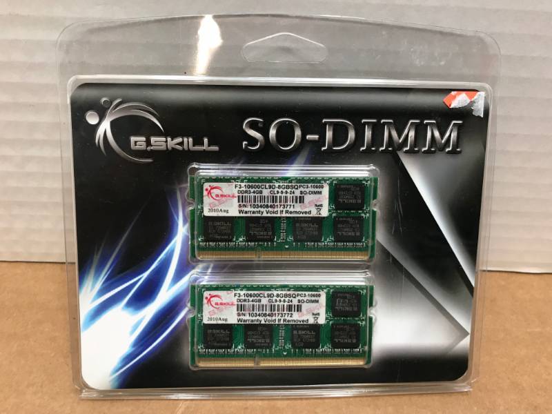 lot 3040 image: 8GB G-SKILL LAPTOP RAM DDR3
