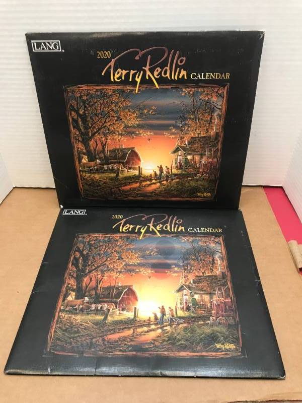 lot 3047 image: LOT OF 2 2020 TERRY REDLIN CALENDAR