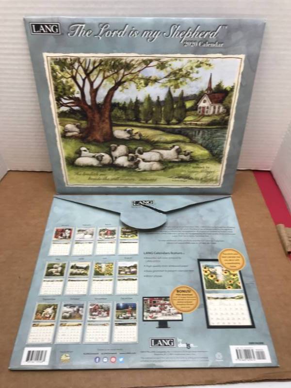 lot 3048 image: THE LORD IS MY SHEPHERD 2020 CALENDAR