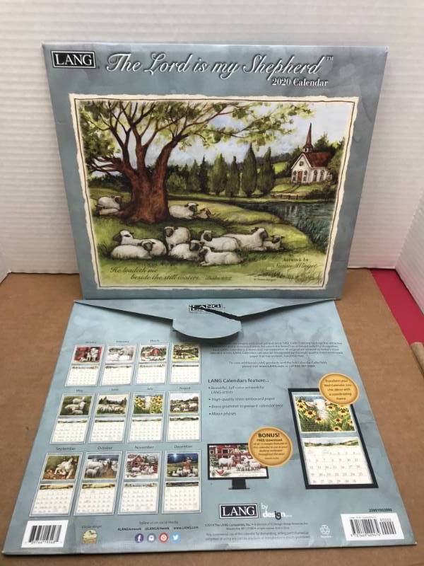 lot 3050 image: THE LORD IS MY SHEPHERD 2020 CALENDAR