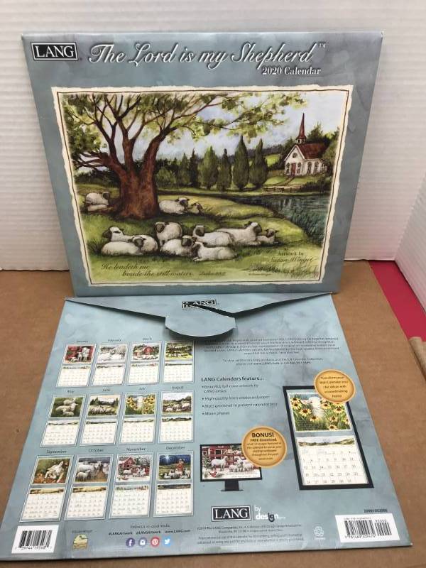 lot 3051 image: THE LORD IS MY SHEPHERD 2020 CALENDAR