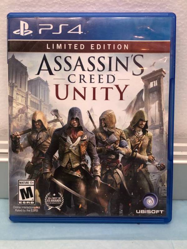 lot 3201 image: PS4 VIDEO GAME LIMITED EDITION ASSASSINS CREED UNITY