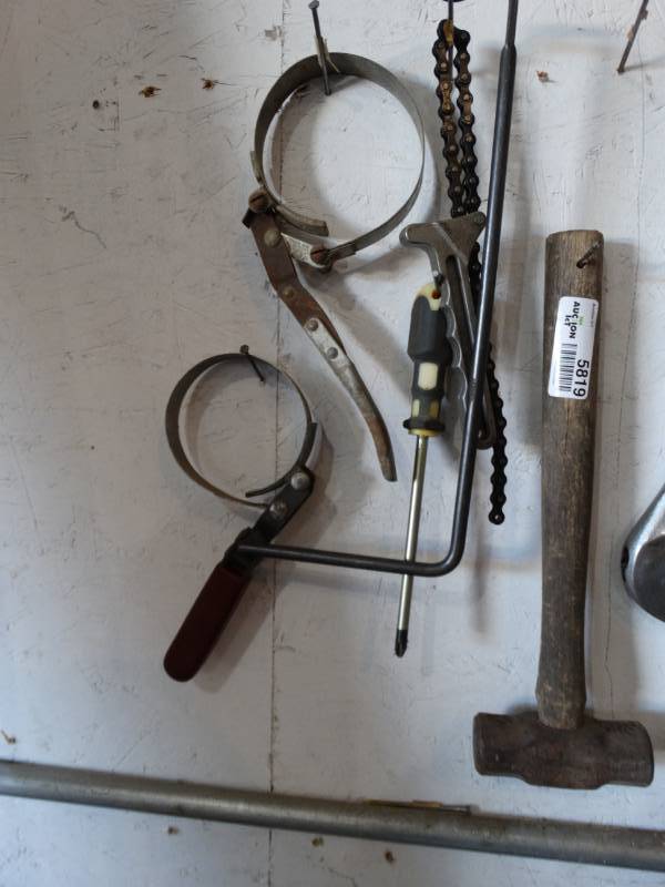 lot 5819 image: Filter wrenches & misc.