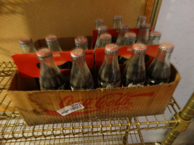 lot 2593 image: 3 boxes of vintage Coca-Cola