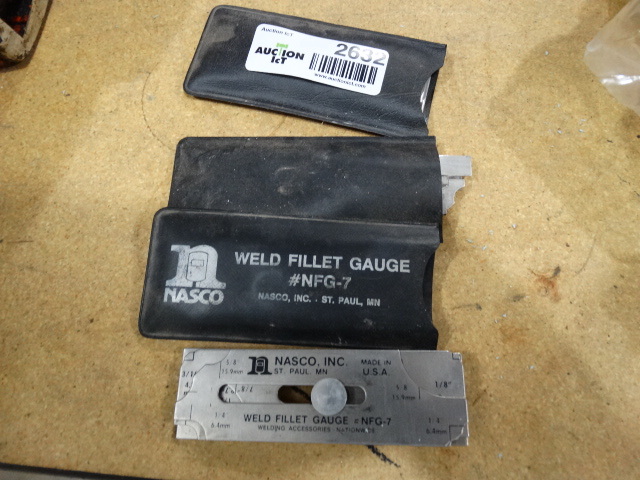 lot 2632 image: 3- weld fillet gauge
