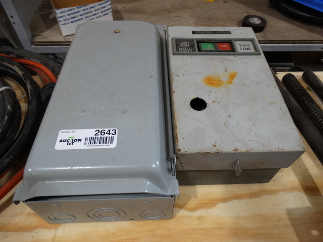 lot 2643 image: 2 breaker boxes
