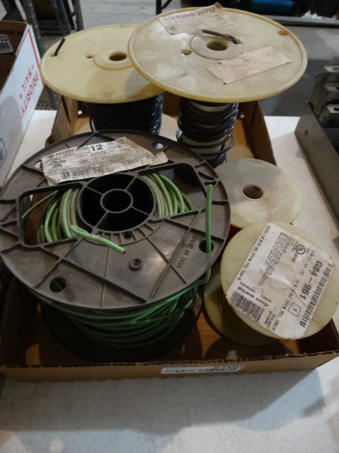 lot 2700 image: Various rolls of electric wire