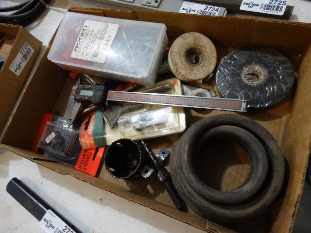 lot 2722 image: Various tools hardware & misc.