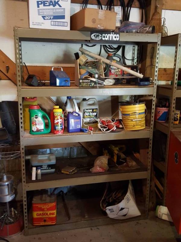 lot 3662 image: Shelf and Contents - Some boards are Oily and Bow