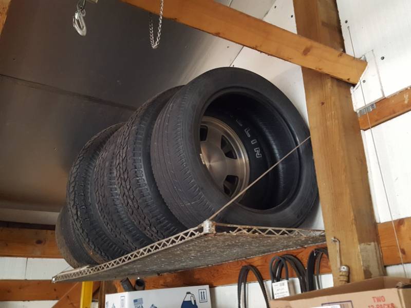 lot 3745 image: Lot of Tires and Wheels - Most Tires are Rough