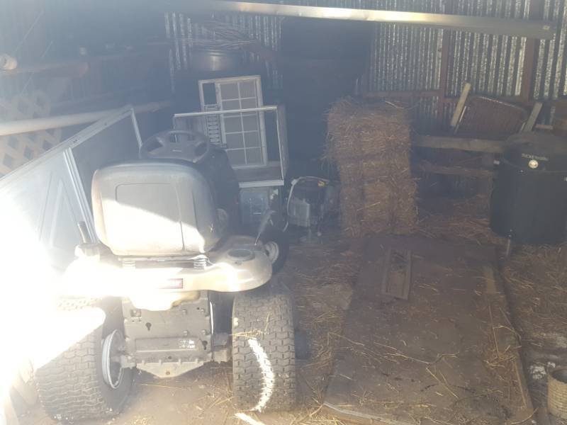 lot 3779 image: All Contents of 2 Sheds - Parts Mower