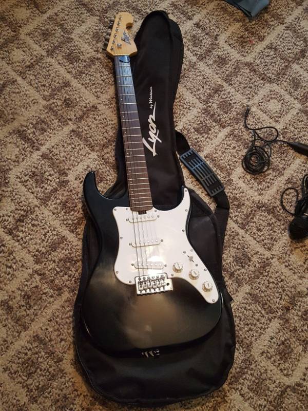 lot 3833 image: Lyon by Washburn Electric Guitar with Case
