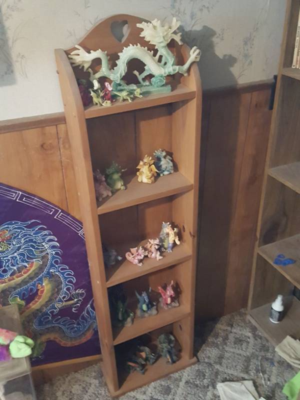 lot 3851 image: Shelf and Contents - Dragons