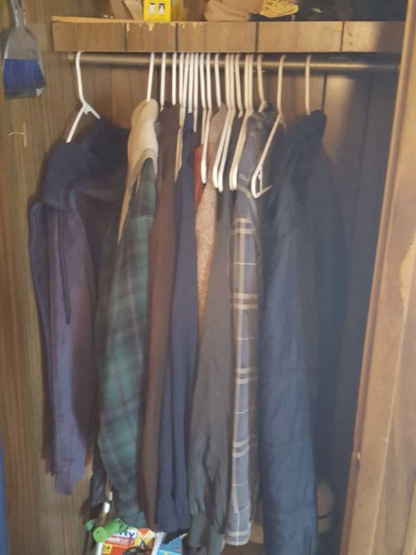 lot 3903 image: Coats and Gloves in Closet