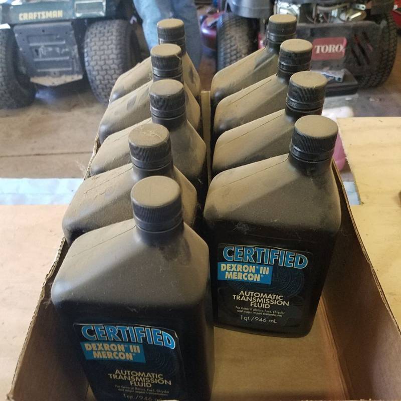 lot 3544 image: 9 Bottles of automatic transmission fluid