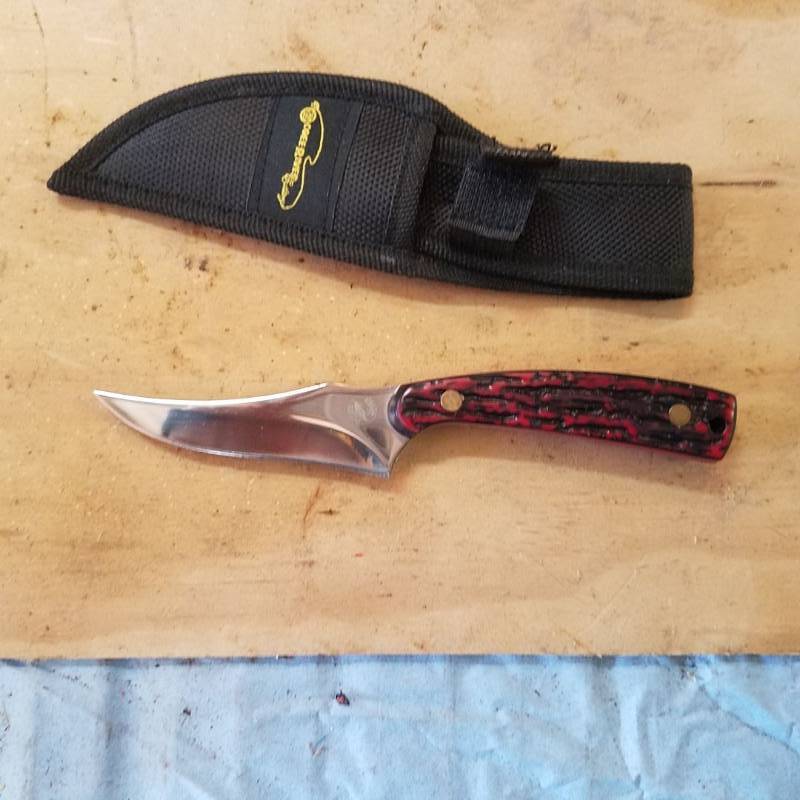 lot 3606 image: Ocoee River knife and sheath