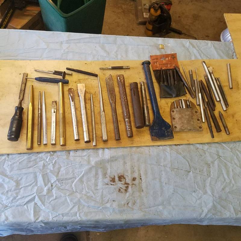 lot 3699 image: Large Lot of Assorted Punches and Chisels